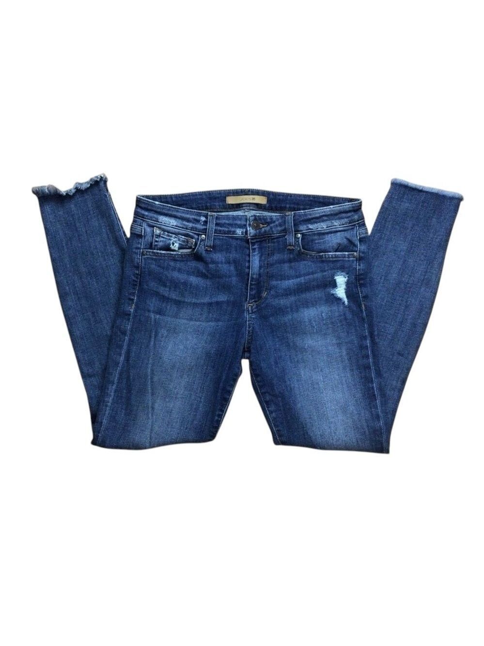 JOE’S jeans skinny ripped knees distressed blue denim medium waist mid rise  W29